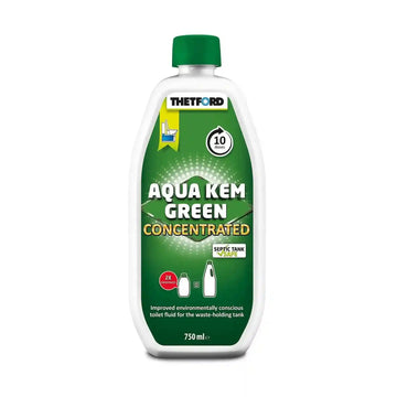 Thetford Aqua Kem Green Concentrated 750Ml Bottle of Toilet Chemical - Everything Caravans