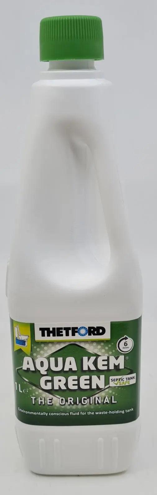 Thetford Aqua Kem Green Premium 1L Bottle of Toilet Chemical - Everything Caravans