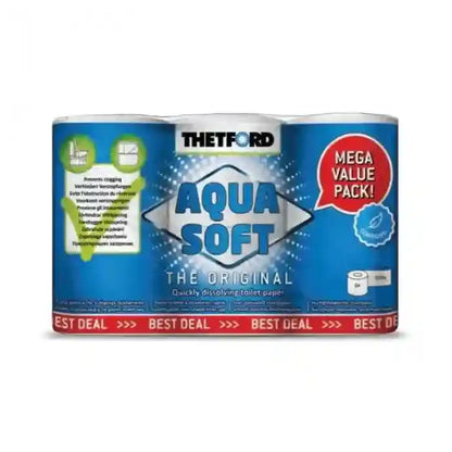 Thetford Aqua Soft Toilet Tissue - 6 Pack - Everything Caravans