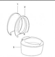 Thetford SC220 Seat and Cover White for Cassette Toilet - Everything Caravans