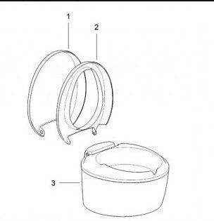 Thetford SC220 Seat and Cover White for Cassette Toilet - Everything Caravans