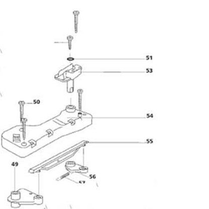 Thetford SC4 Mechanism Moon Grey for Cassette Toilet - Everything Caravans