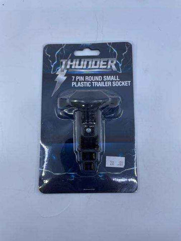 Thunder 7 Pin Small Round Plastic Trailer Socket - Everything Caravans
