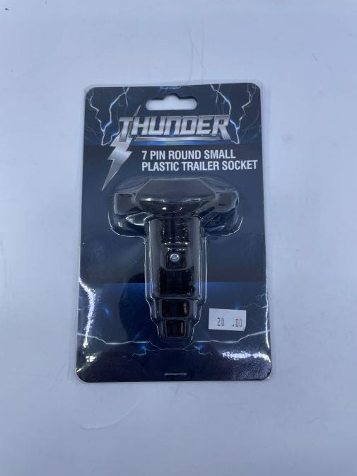 Thunder 7 Pin Small Round Plastic Trailer Socket Thunder