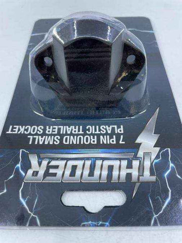 Thunder 7 Pin Small Round Plastic Trailer Socket - Everything Caravans