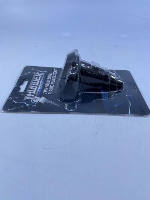 Thunder 7 Pin Small Round Plastic Trailer Socket - Everything Caravans