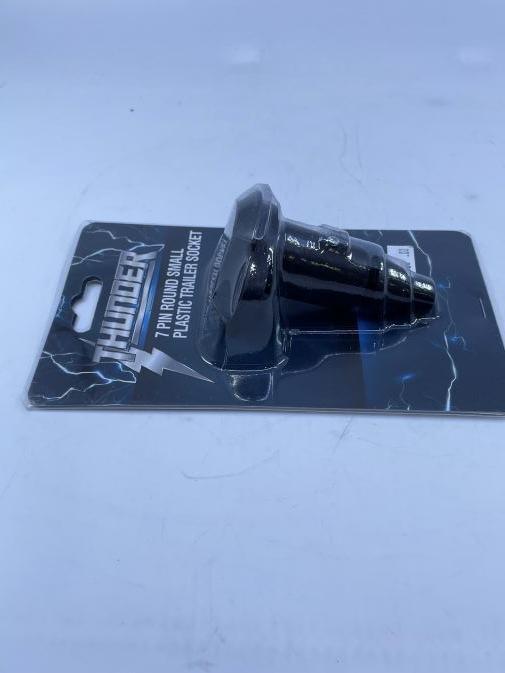 Thunder 7 Pin Small Round Plastic Trailer Socket - Everything Caravans