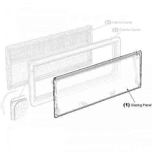 Tinted Window Blade Suits Maygood and Mobicool Windows 1100 x 450 - Everything Caravans