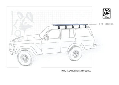 K9 Roof Racks compatible with 60 Series Expedition Quality - Black Friday Sale - Everything Caravans
