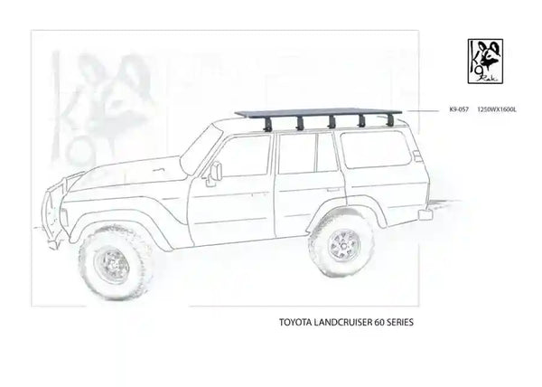 K9 Roof Racks compatible with 60 Series Expedition Quality - Black Friday Sale - Everything Caravans