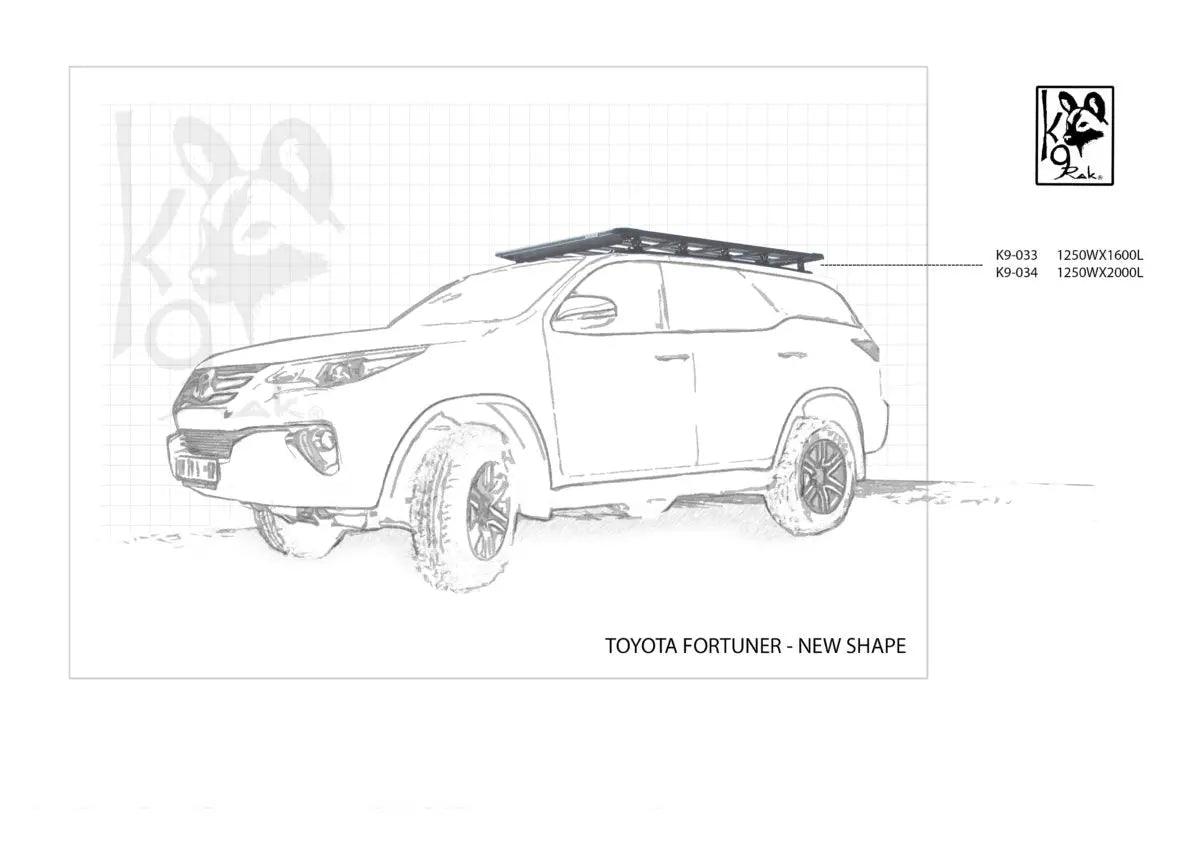 Fortuner 2016+ K9 Roof Racks Expedition Quality - Everything Caravans