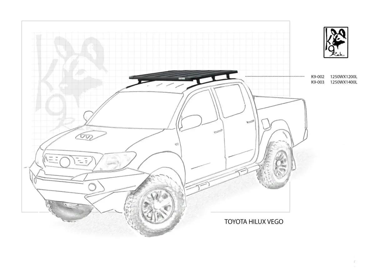 Hilux K9 Roof Racks Expedition Quality - Everything Caravans