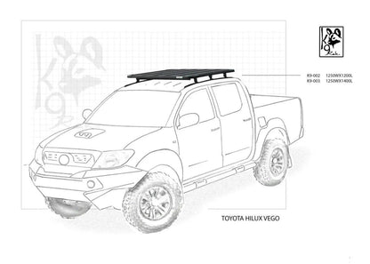 Hilux K9 Roof Racks Expedition Quality - Everything Caravans