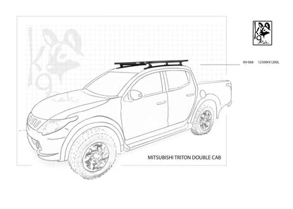 Triton Double Cab K9 Roof Racks Expedition Quality - Everything Caravans
