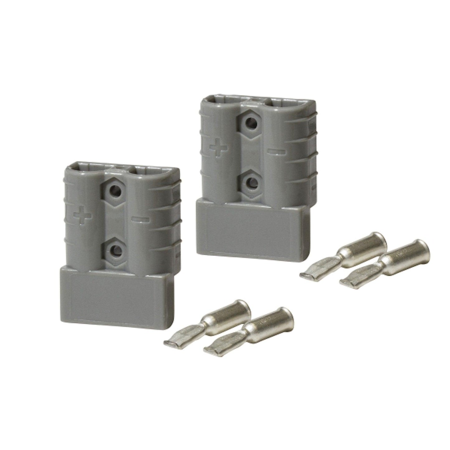 Twin Pack Heavy Duty Connector 50 amp - Grey - Everything Caravans