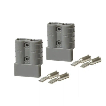 Twin Pack Heavy Duty Connector 50 amp - Grey - Everything Caravans