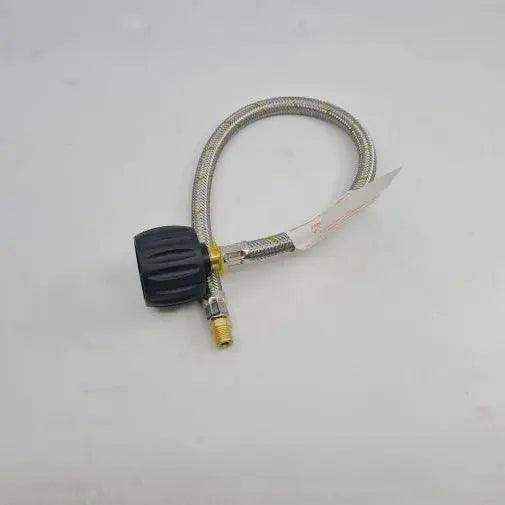 New Type Gas Hose POL 1-4 MNPT Flexible Pigtail 450mm - Everything Caravans