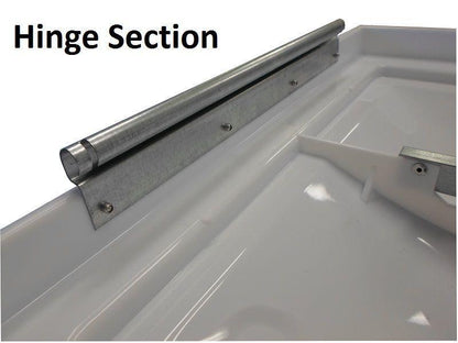 Ventline Hatch 14"X14" White Lid Only to suit Old Metal Clip Connection. 40155 - Everything Caravans