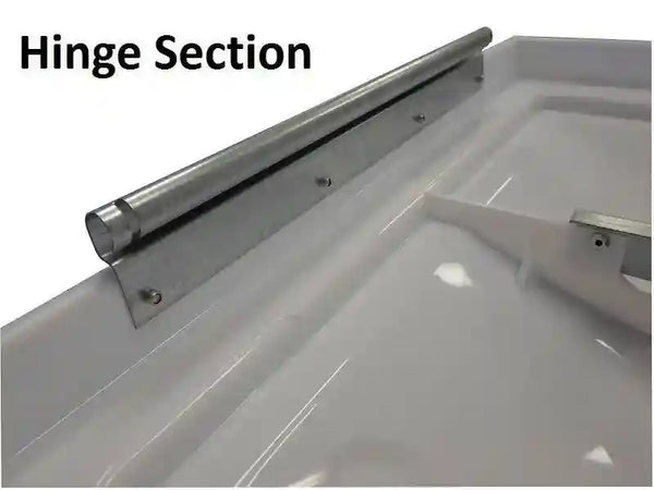 Ventline Hatch 14"X14" White Lid Only to suit Old Metal Clip Connection. 40155 - Everything Caravans