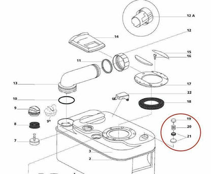 Vent Button to fit Thetford C2,C3,C4 and C200 Cassette - Everything Caravans