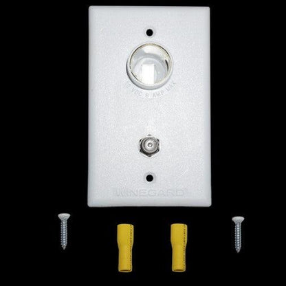 Winegard White 2nd TV Wall Plate Only. Tg-0741 - Everything Caravans