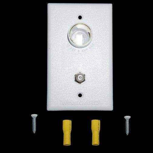 Winegard White 2nd TV Wall Plate Only. Tg-0741 - Everything Caravans