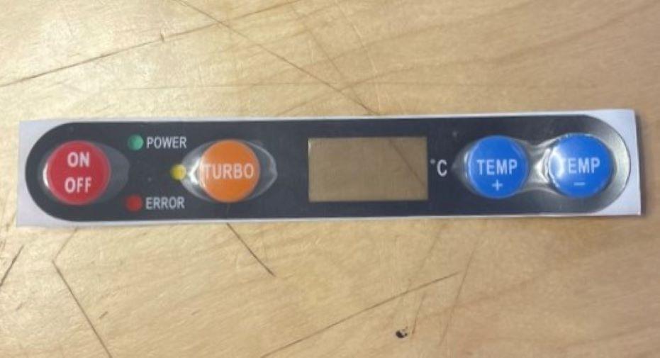Waeco Control Panel Decal MEMBRANE decal all CF VERA Waeco