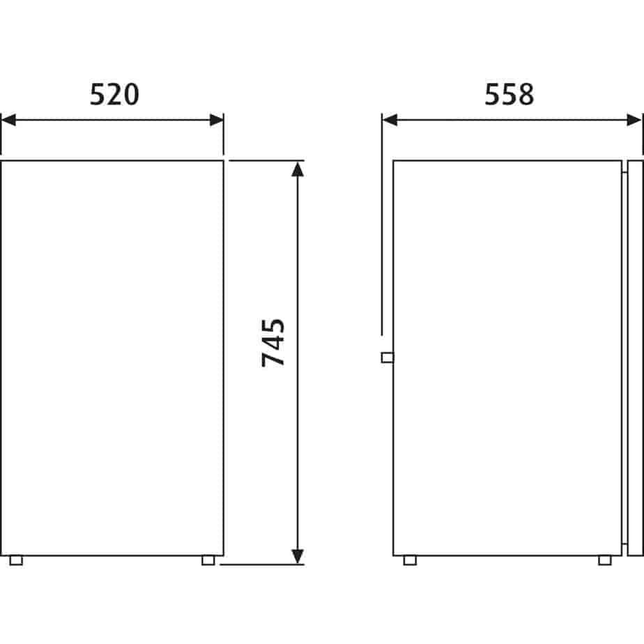 Waeco Coolmatic CRX110 Caravan Motorhome 12volt 2-Way Compressor Fridge Freezer 108 Litre - Everything Caravans