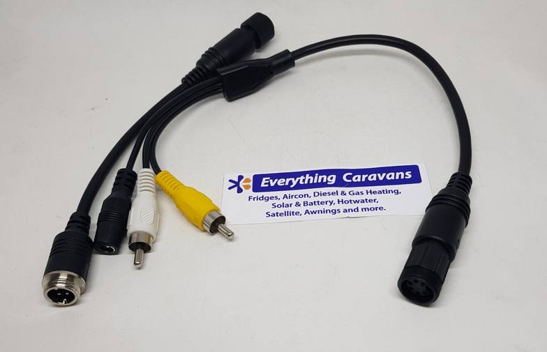 Waeco Dometic reversing cable adapter to connect RCA and or 4 pin to waeco cable Dometic