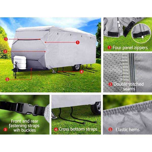 16-18Ft Caravan Cover Campervan 4 Layer UV Water Resistant - Everything Caravans