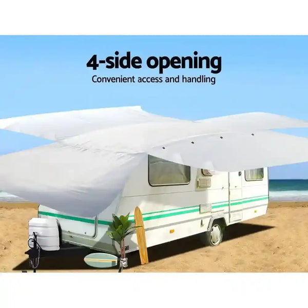 20-22Ft Caravan Cover Campervan 4 Layer UV Water Resistant - Everything Caravans