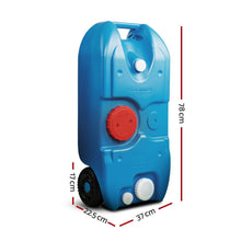 40L Blue Portable Wheel Water Tank - Everything Caravans