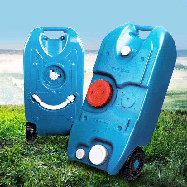 40L Blue Portable Wheel Water Tank - Everything Caravans