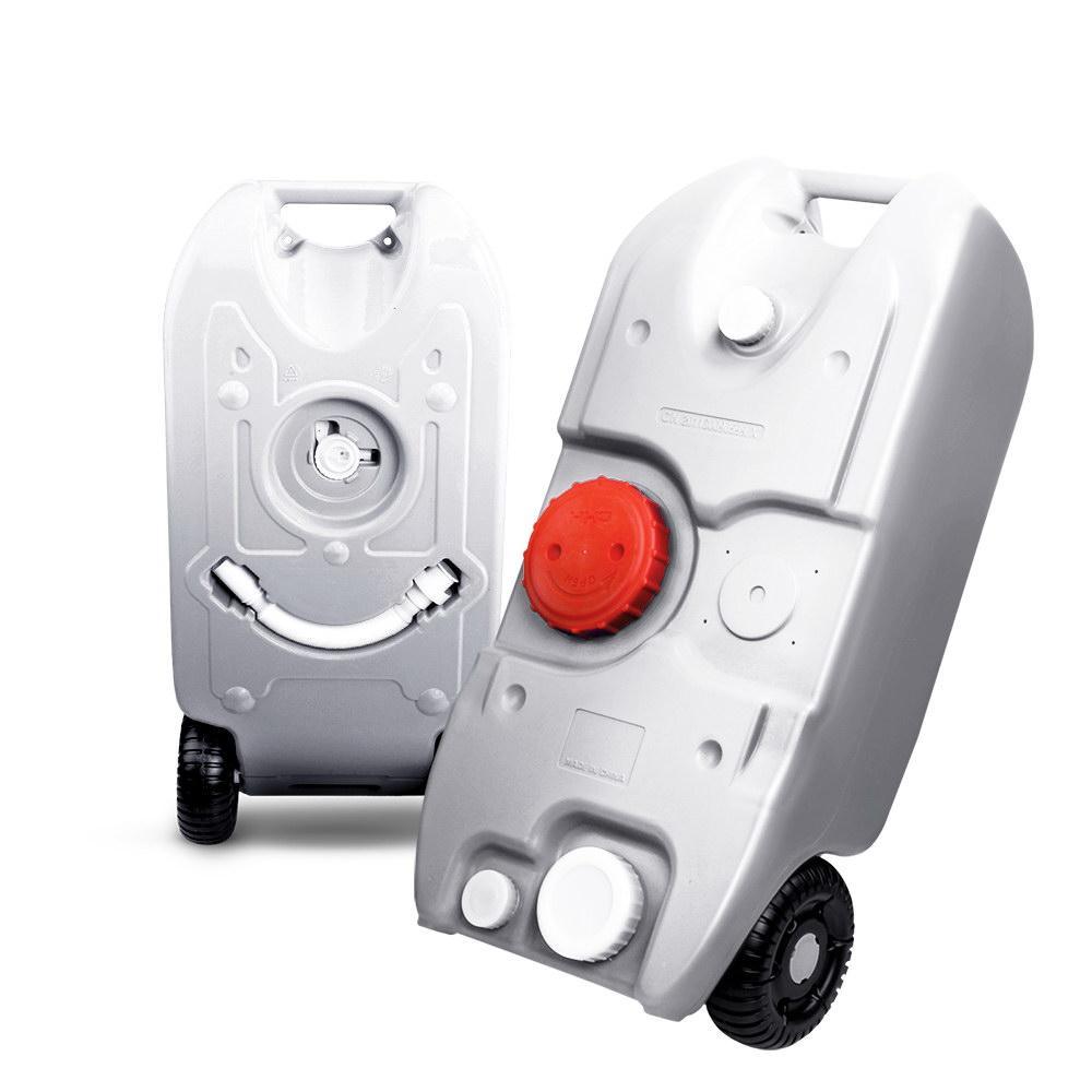 40L Grey Portable Wheel Water Tank - Everything Caravans