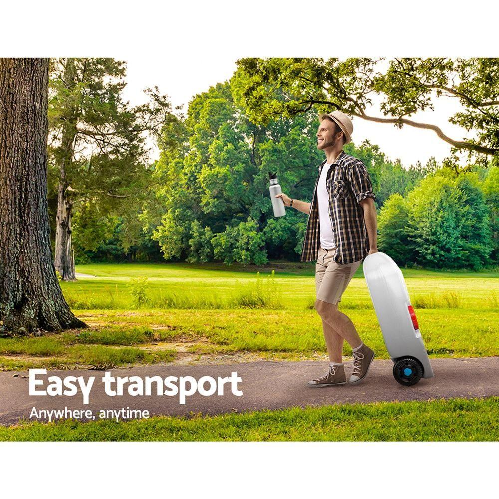 40L Grey Portable Wheel Water Tank - Everything Caravans