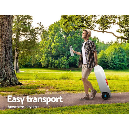 40L Grey Portable Wheel Water Tank - Everything Caravans