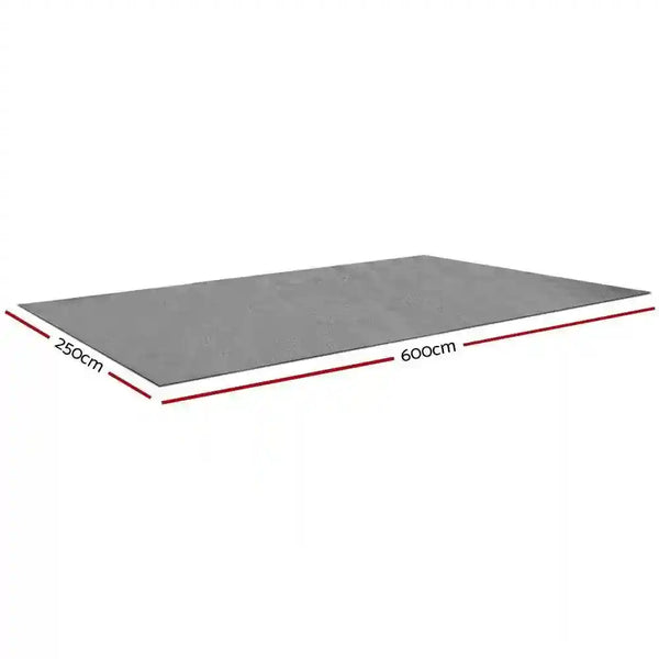 6M2.5M Annex Floor Mat Grey - Everything Caravans