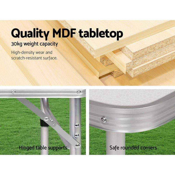 Foldable Kitchen Camping Table Lightweight and Portable - Everything Caravans