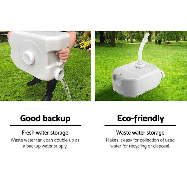 Portable Camp Wash Basin 43L with Grey Water Storage - Everything Caravans