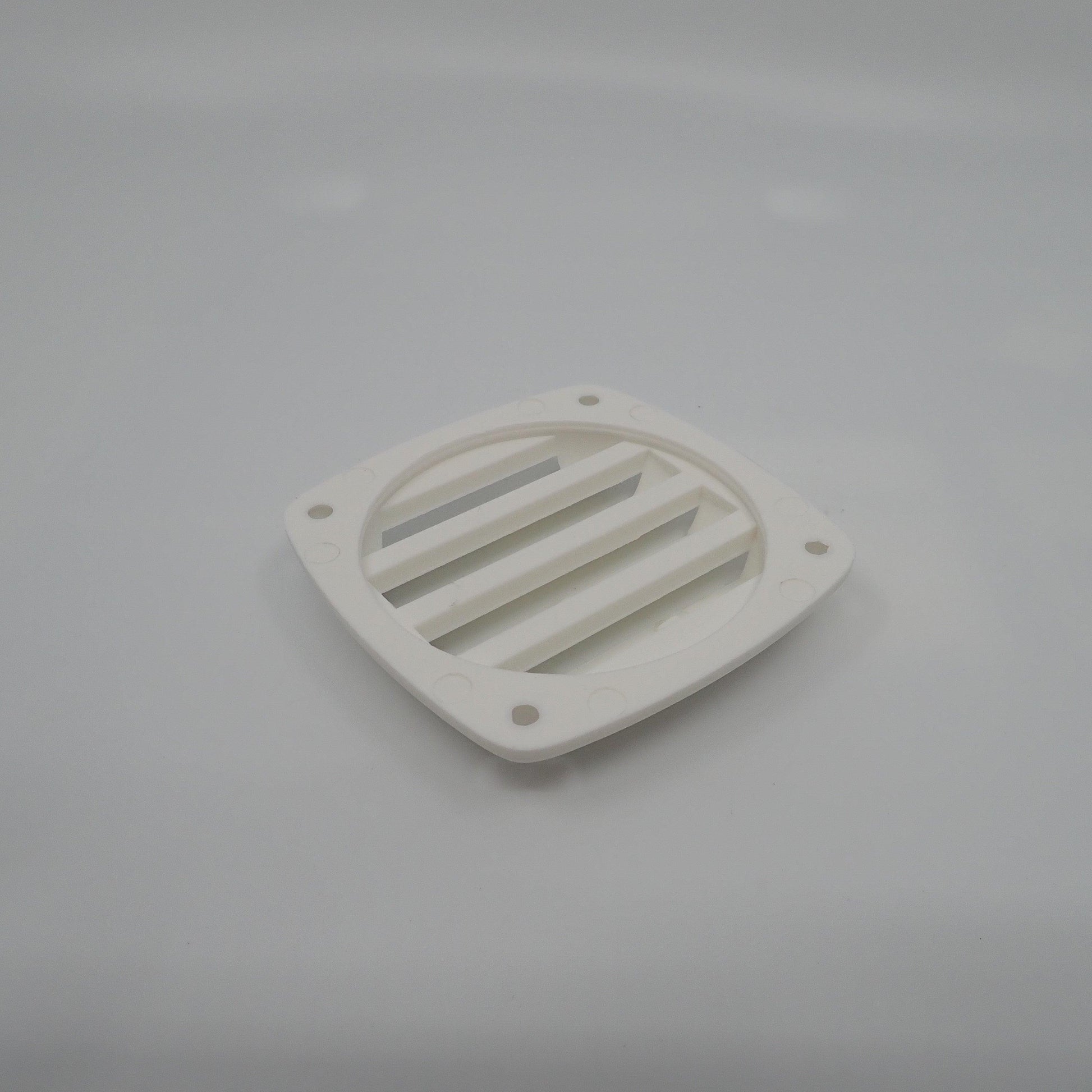 White Plastic Louvre Vent 90x90mm Vent for Caravan or RV - Everything Caravans