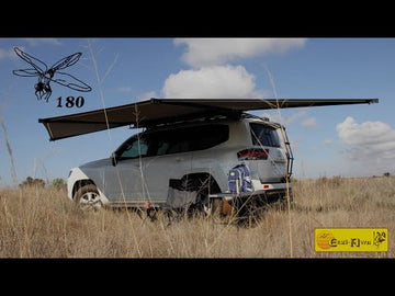 Eezi-Awn Dragonfly 180 Awning 2.3M Freestanding Left Side Mount Grey - Summer Sale
