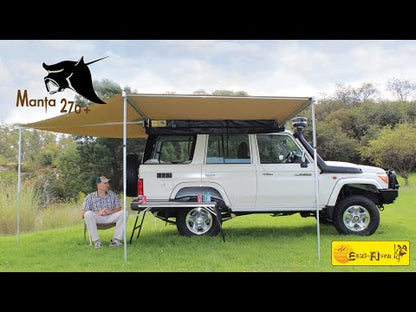 Eezi-Awn Manta 270 Awning Freestanding Left Side Mount Grey - Black Friday Sale